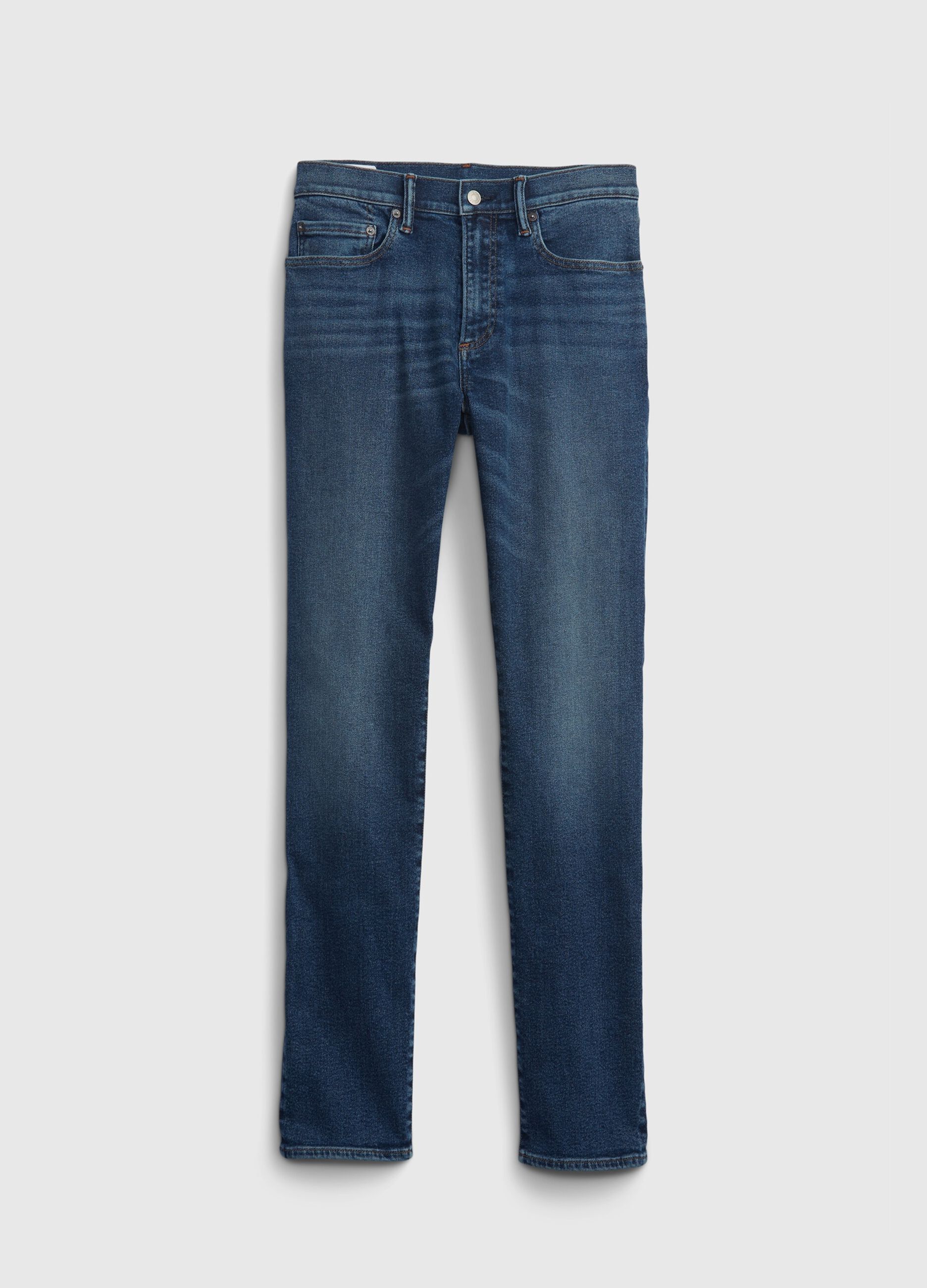 Skinny-fit jeans with fading