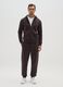 Brown Cotton Blend Jogger Trousers_0