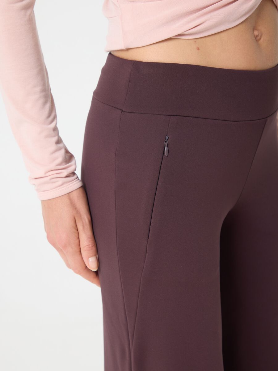 High-waisted wide leg trousers with zipped pockets ALTAVIA STUDIO_3
