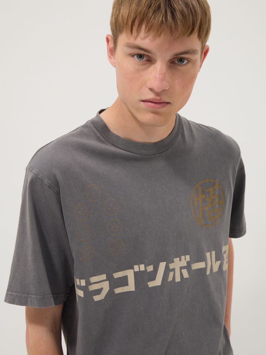 T-shirt grigia in puro cotone a maniche corte_2