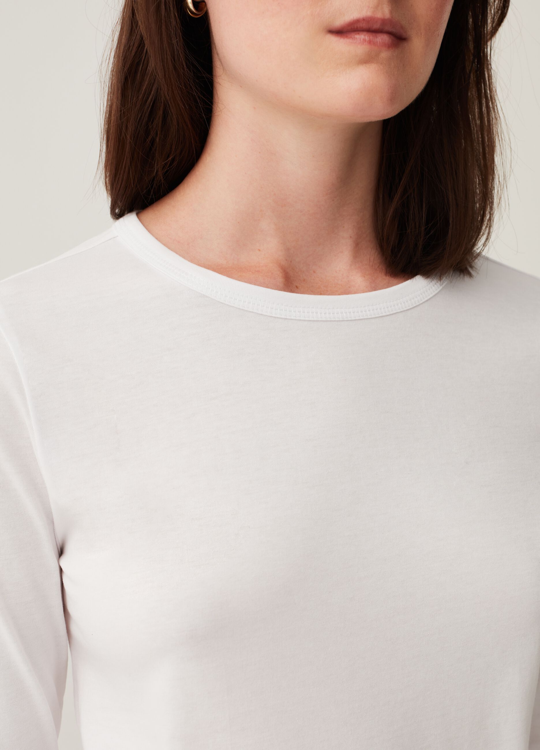 T-shirt a maniche lunghe in cotone_3