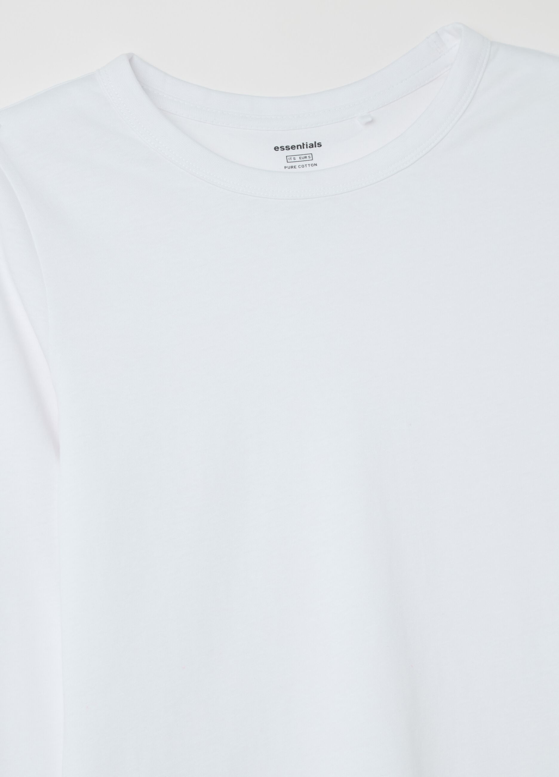 Essential long-sleeved T-shirt in cotton