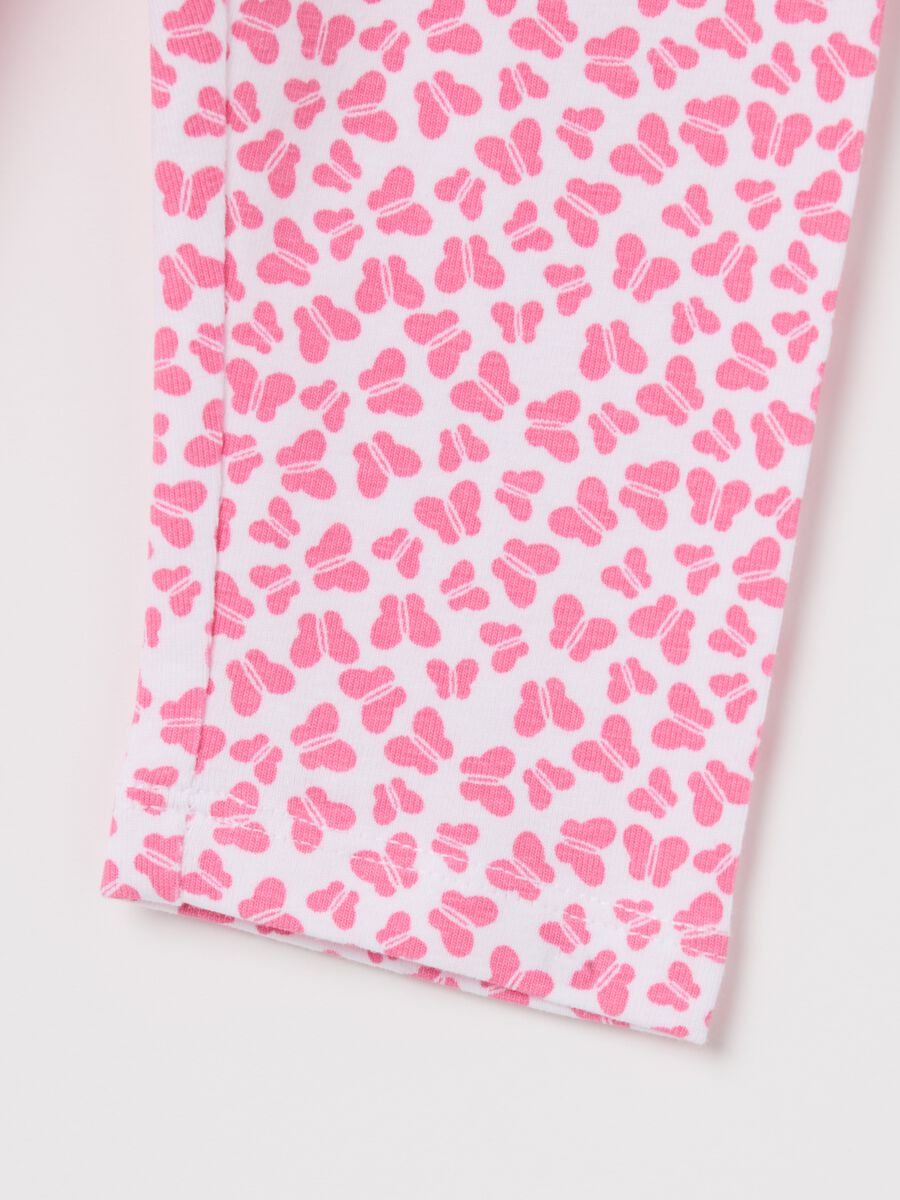 Printed stretch cotton leggings_3