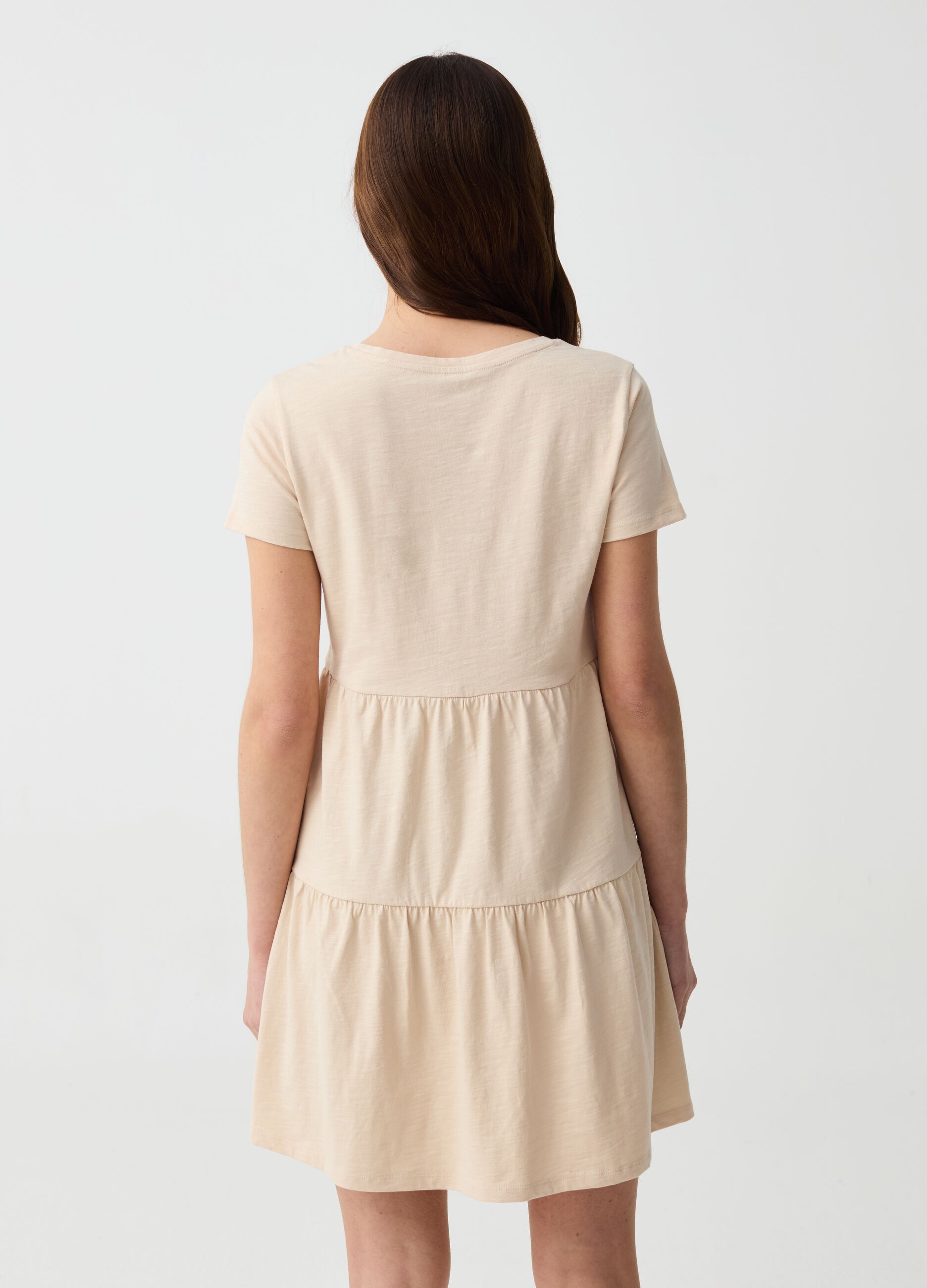 Vestito Essential corto a balze