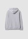 Grey cotton-viscose blend hoodie, relaxed fit, for boys_5