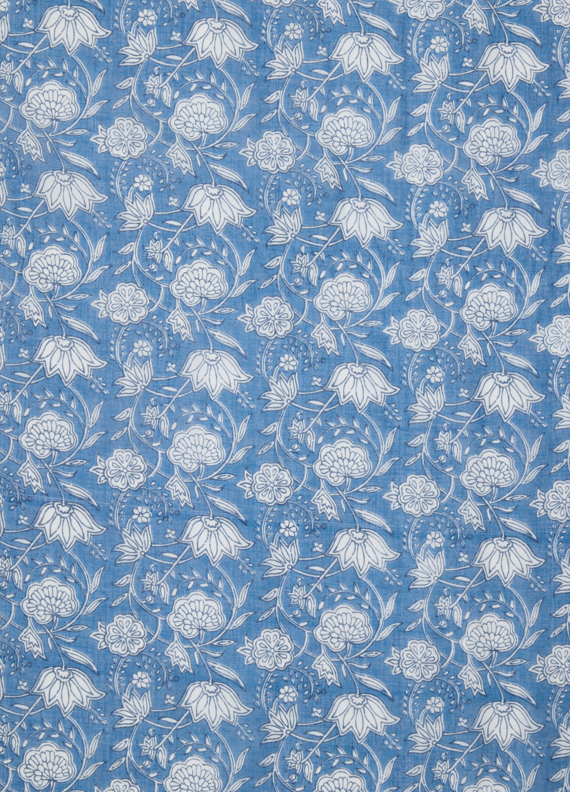 Women's scarf in pure multicolour cotton