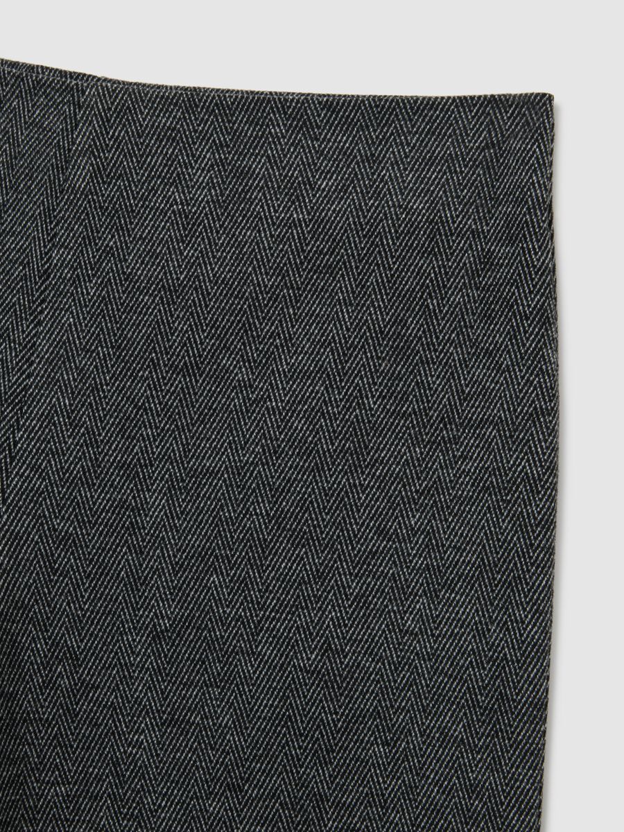 Grey Wide-Leg Stretch Trousers_1