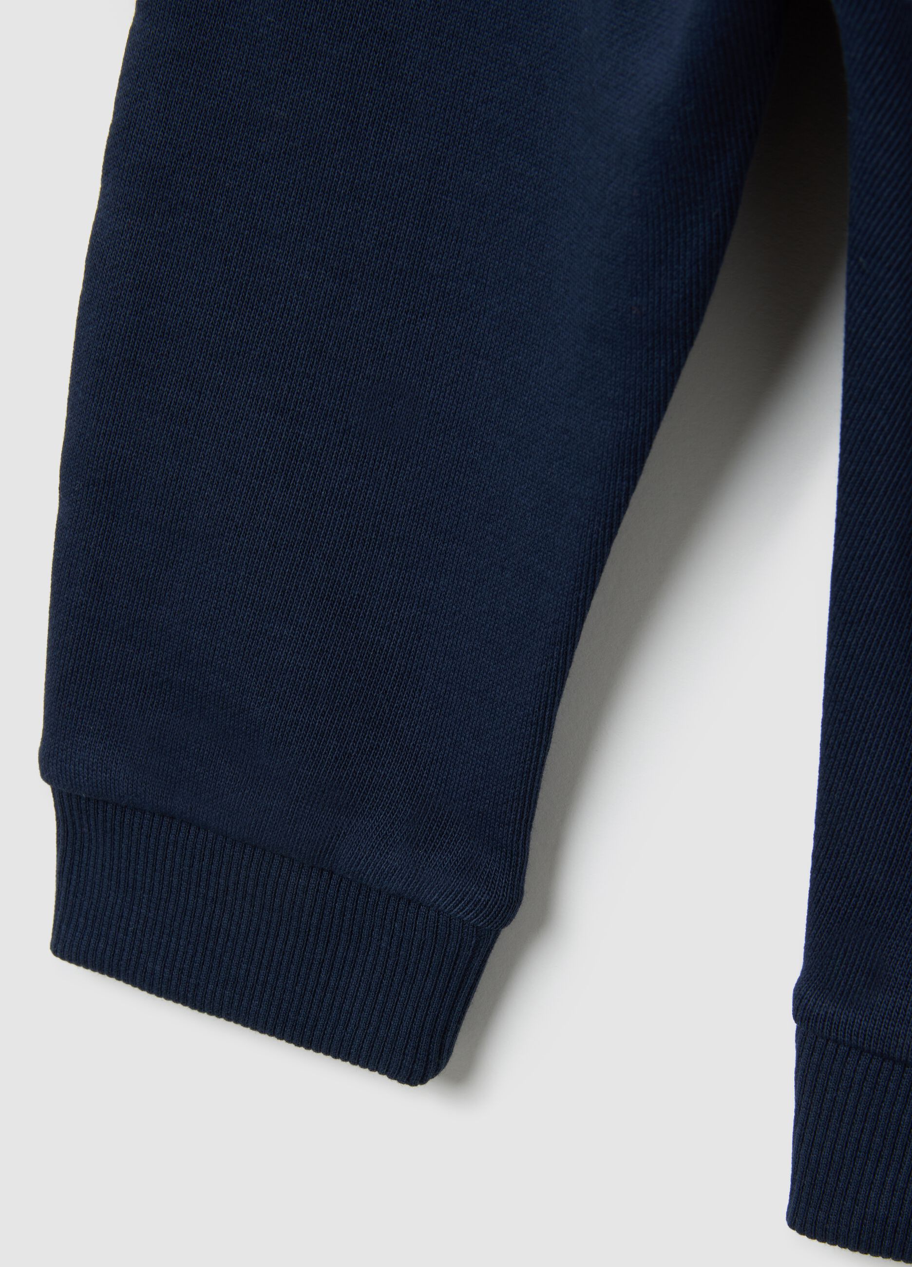 Pantaloni da neonato in puro cotone blu regular fit