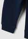 Blue newborn cotton trousers with regular fit_3