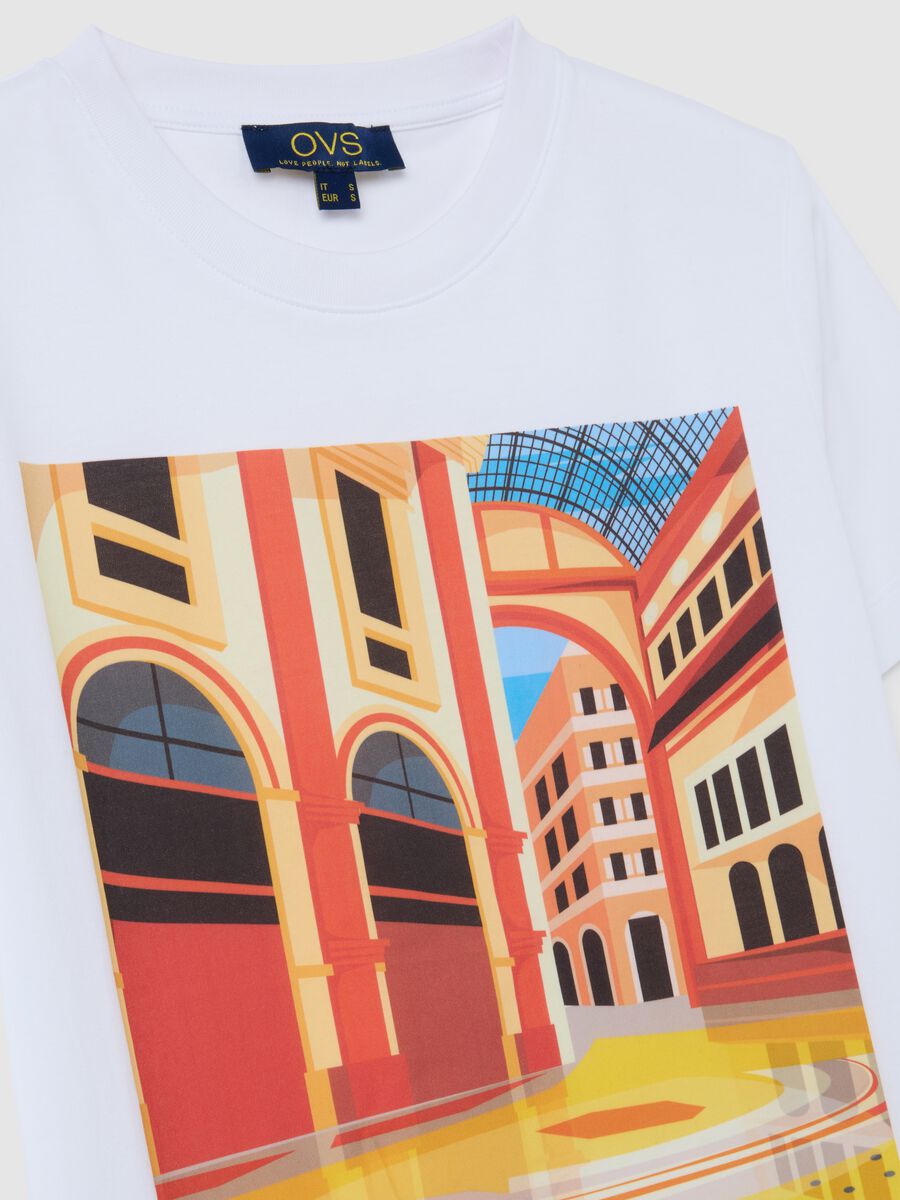 Women's pure cotton white regular fit T-shirt_1