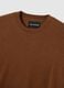 Maglione in pura lana marrone regular fit_5