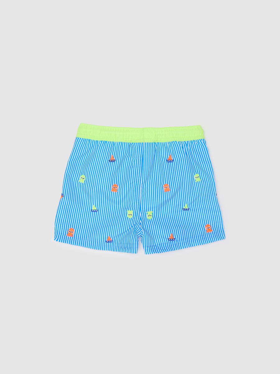 Fagottino blue striped marine design boxer shorts_1