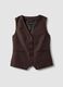 Brown classic waistcoat, regular fit with buttons_4