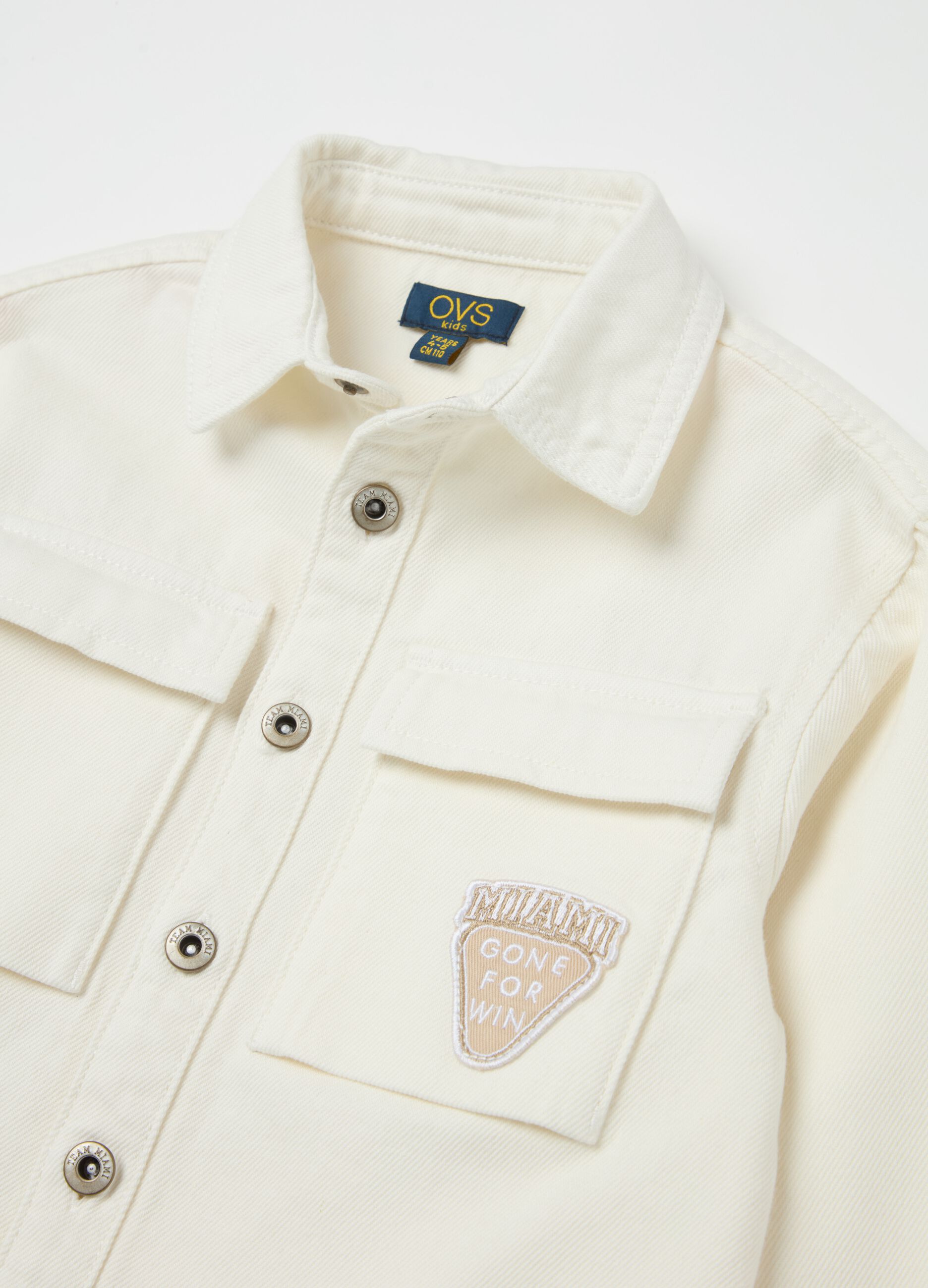 Shacket in drill con patch "Miami gone for win"