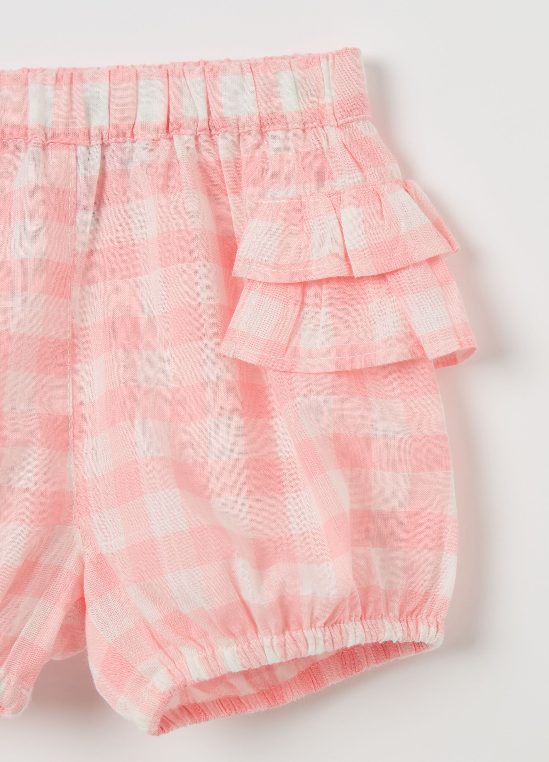 Cotton set with check print