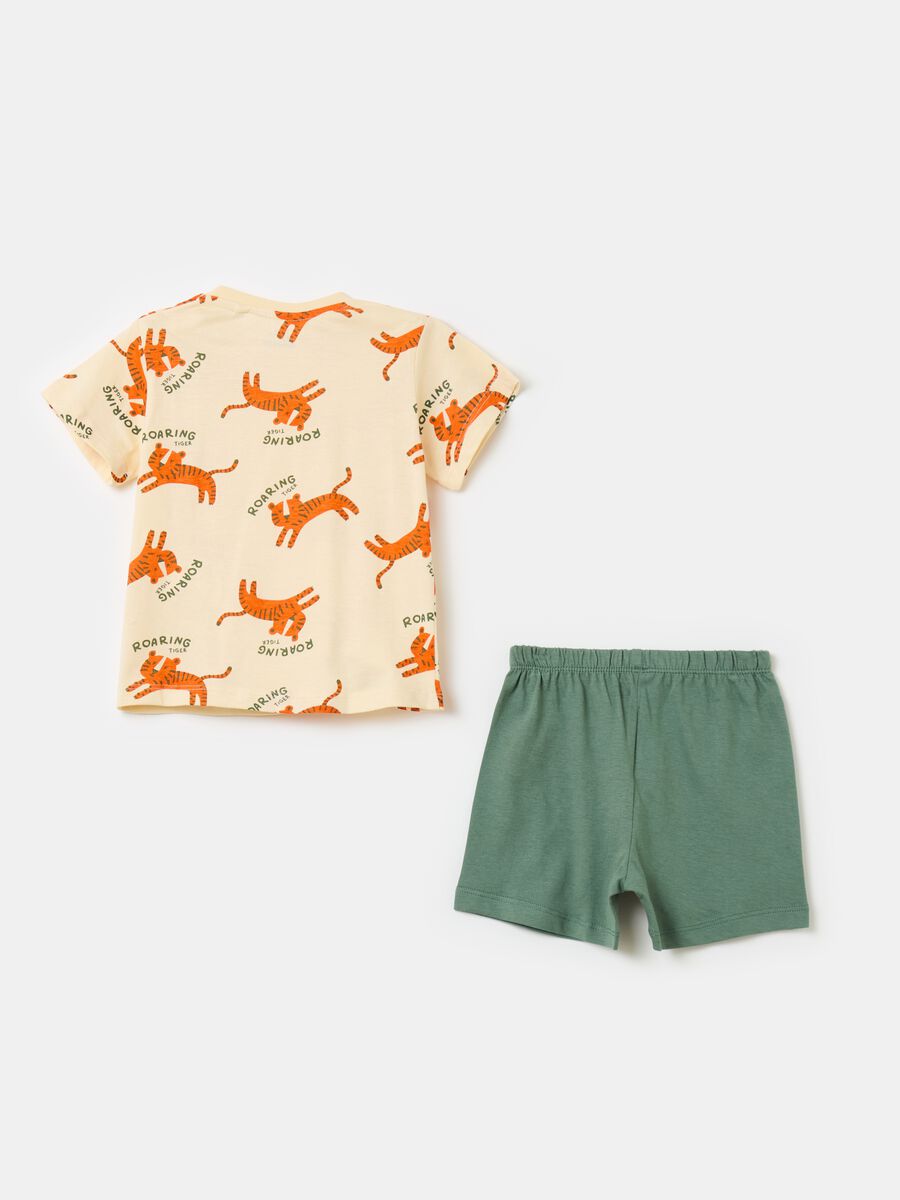 Organic cotton pyjamas with print_1