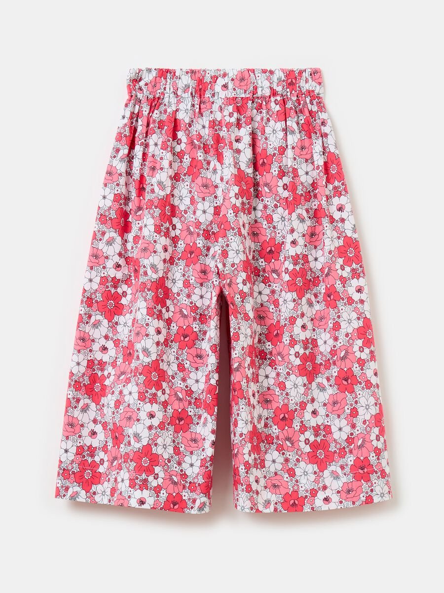 Wide-leg trousers with floral pattern_1