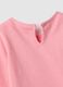 Girls' pink long-sleeve pure cotton top with regular fit and bee design_3