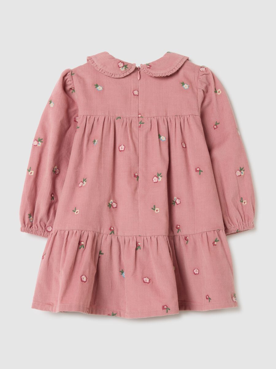 Abito da bimba in puro cotone rosa regular fit_1