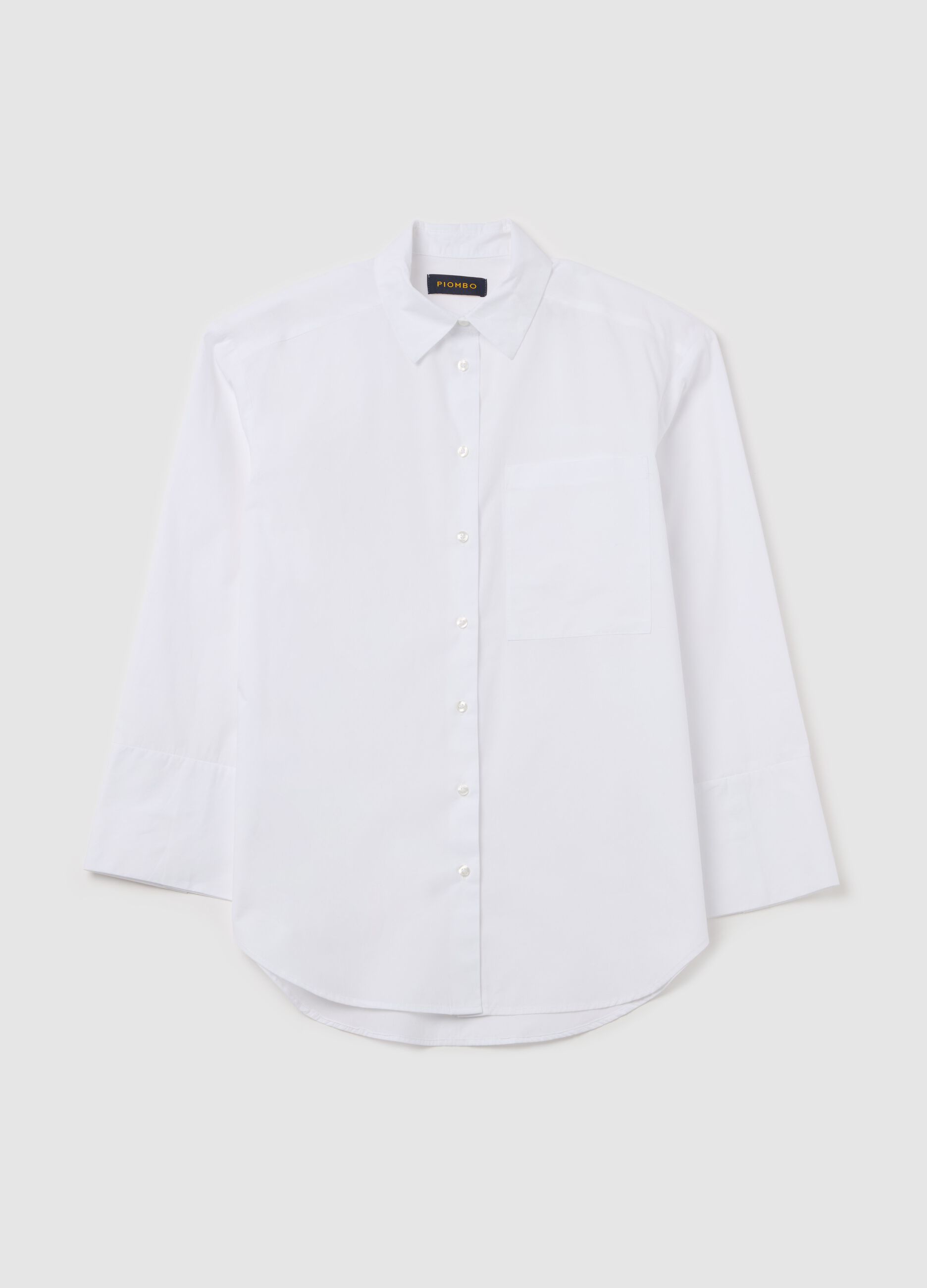 Cotton shirt with pocket