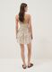 Beige floral pure viscose mini dress_2
