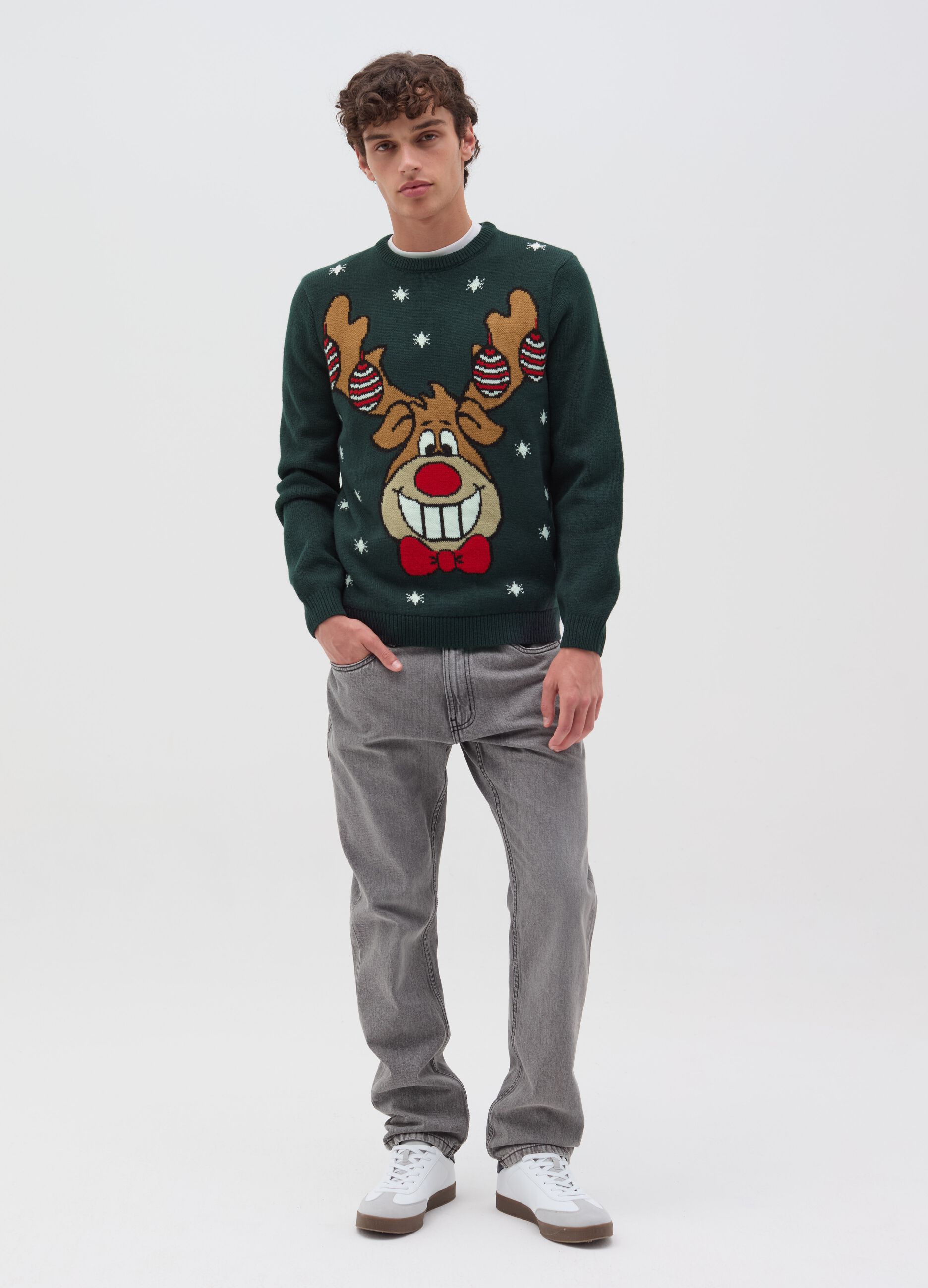 Christmas Jumper with Rudolph the reindeer