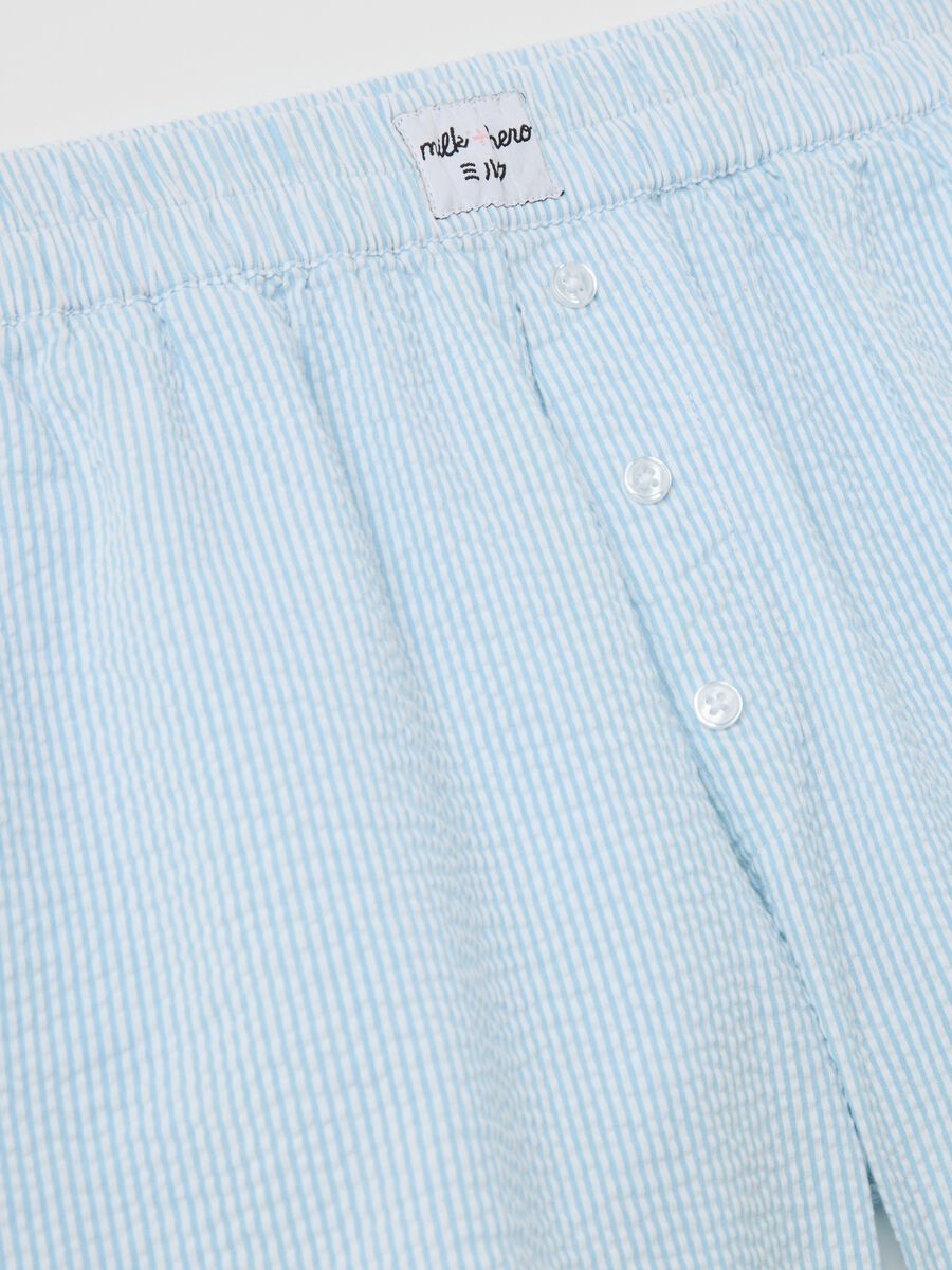 Boxer shorts in patterned seersucker_1