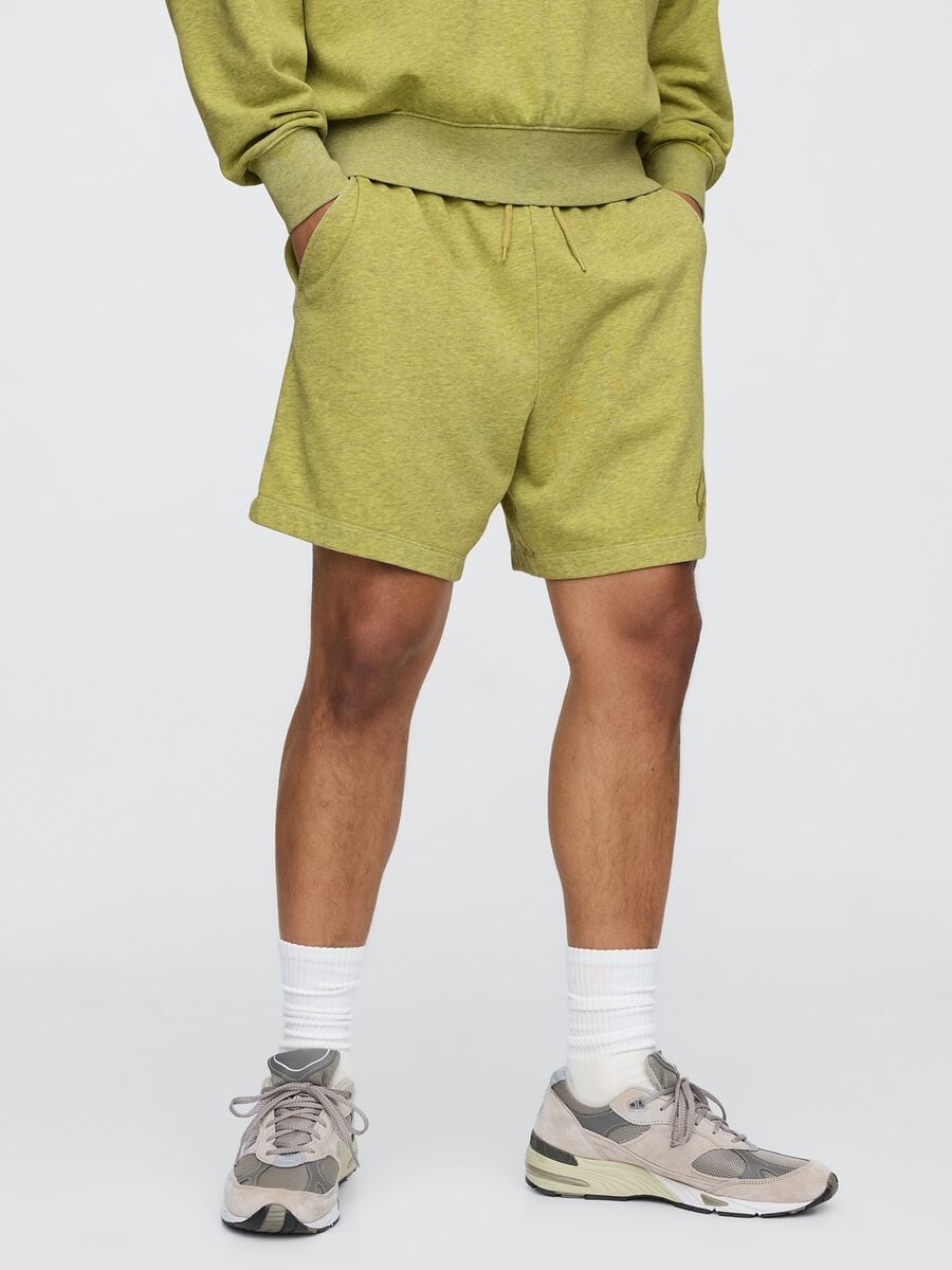 Green Gap cotton blend shorts_1