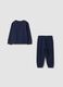 Blue pure cotton jogger set with sporty appliqu&eacute;s for baby boy_1