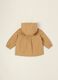 Beige cotton-blend baby girl jacket_2