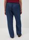 Pure Lyocell Blue Jogger Trousers with Regular Fit_2