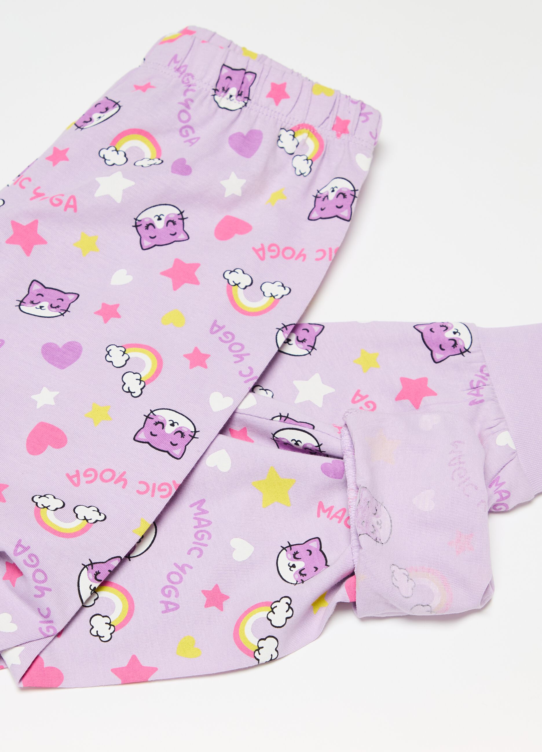 Organic cotton pyjamas with print