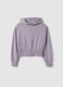 Girls' Pure Cotton Purple Hoodie with Relaxed Fit_3