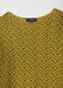 Pure cotton yellow jumper regular fit with perforated pattern_5