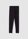 Girls' Black Stretch Cotton Skinny Fit Leggings_3