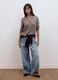 Grey pure wool crew-neck cardigan with buttons, regular fit_1