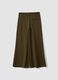 Green wide-leg stretch viscose chino trousers_6