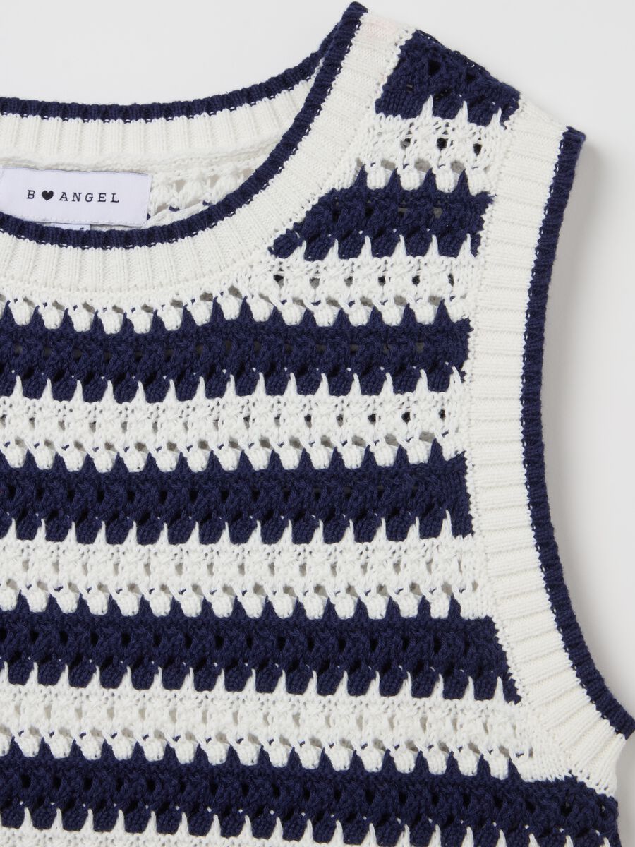 Striped crochet tank top_5