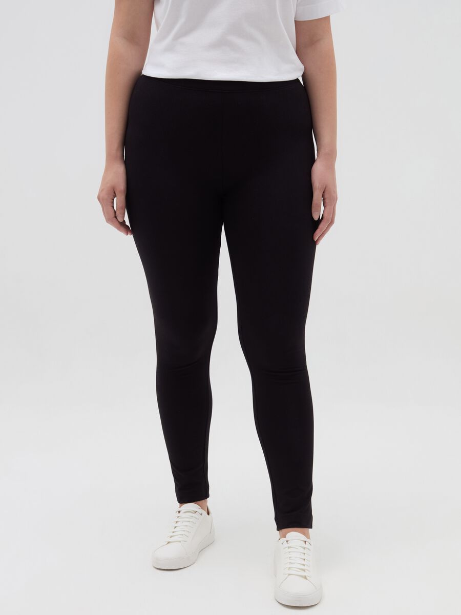 Leggings in cotone stretch Curvy_1