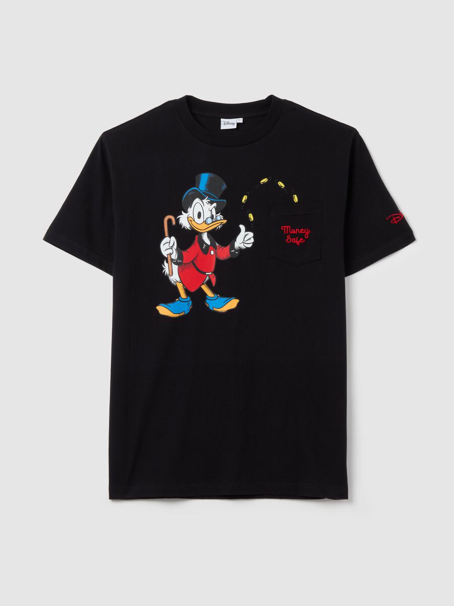 Black T-shirt with Disney Scrooge McDuck print_4