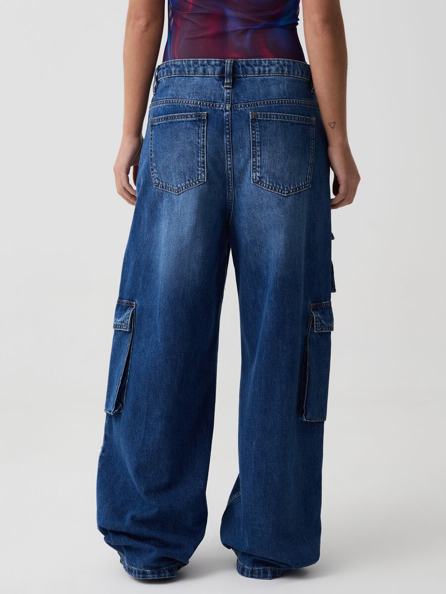 B.ANGEL FOR THE SEA BEYOND multi-pocket cargo jeans_2