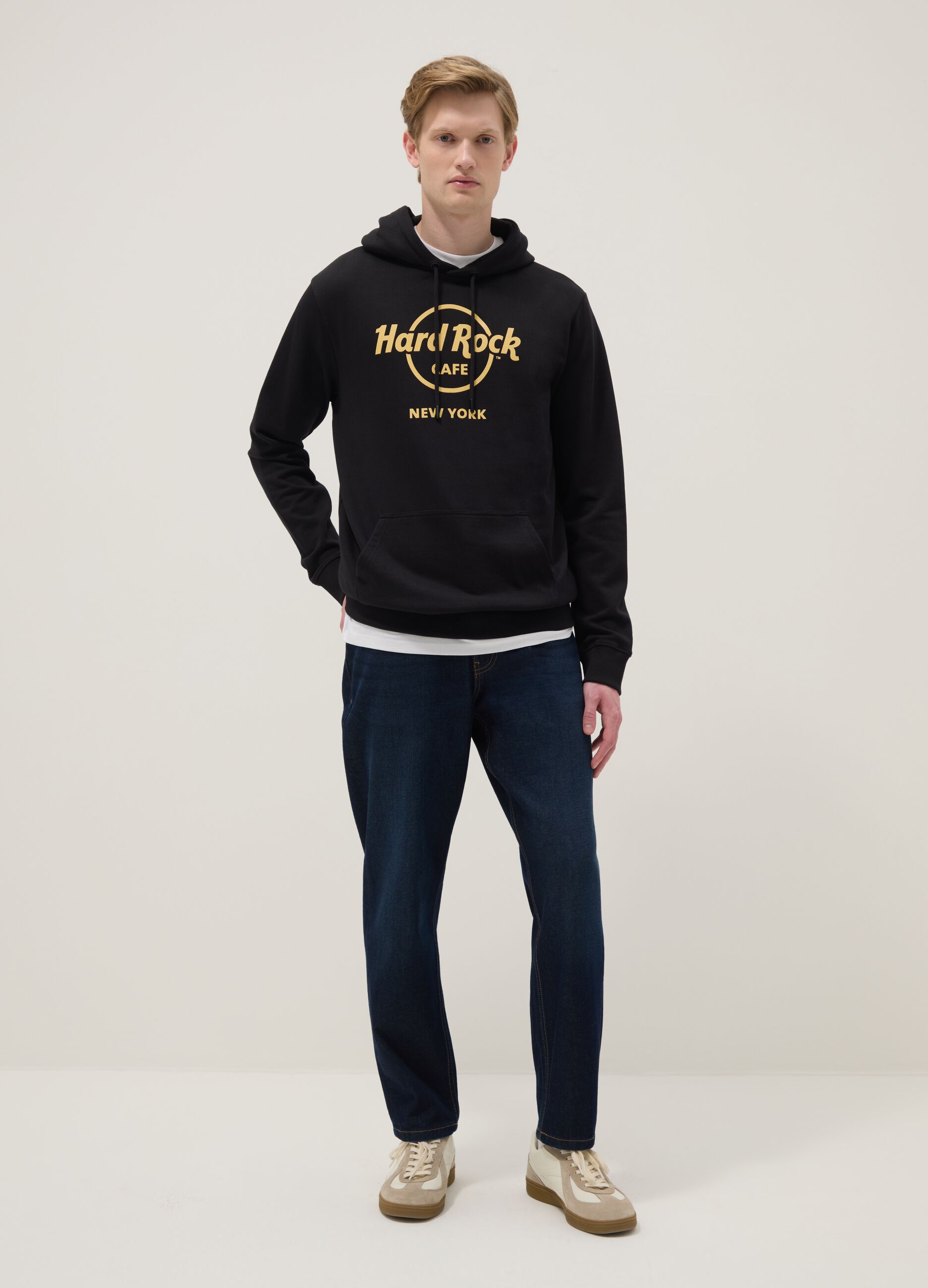 Black pure cotton sweatshirt regular fit Hard Rock Cafe NY