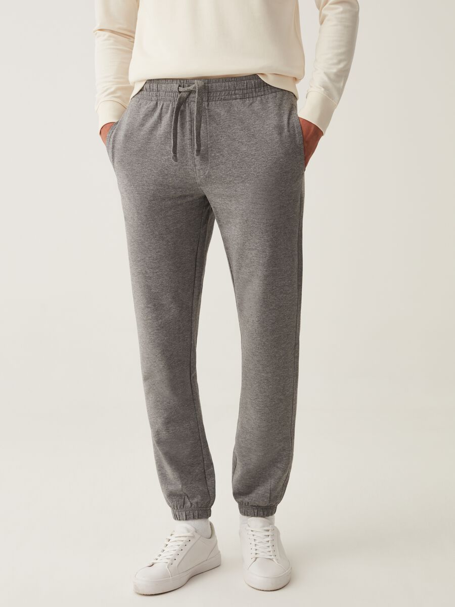Joggers straight fit in French Terry_1