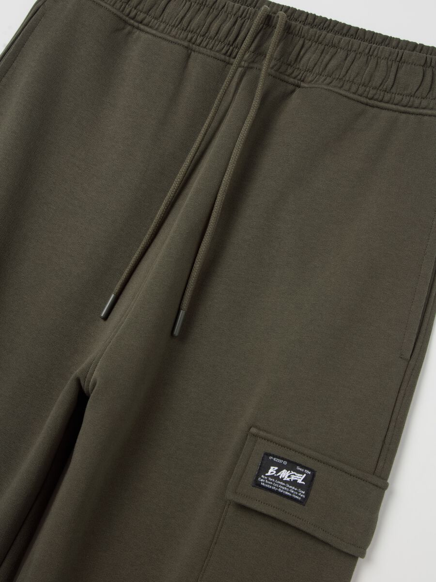 Cargo joggers with elasticated trims_5