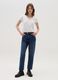 Solid colour T-shirt with V neck_1