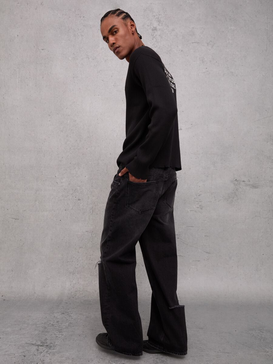 Baggy Denim Washed Black_0