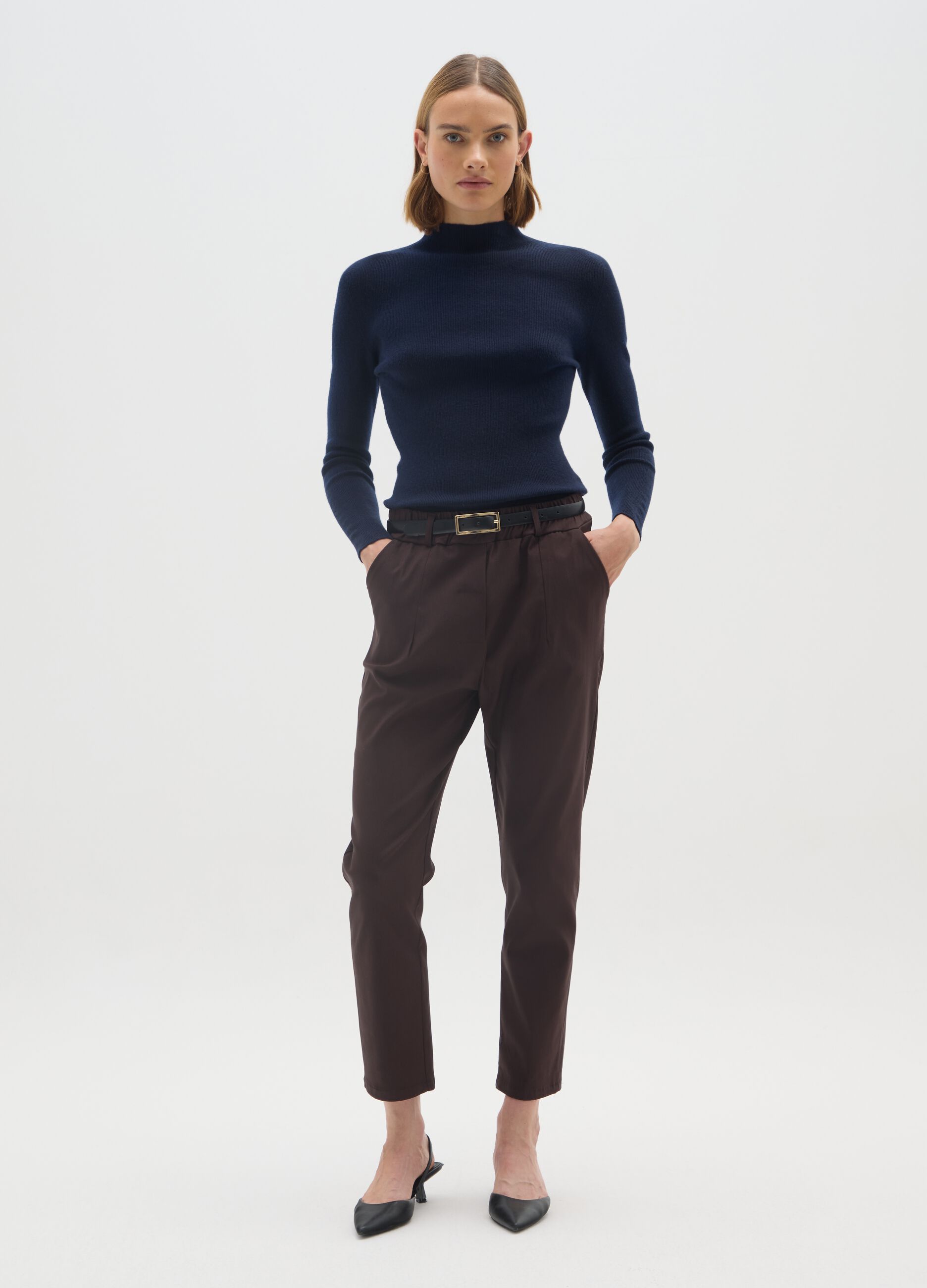 Regular fit blue sweater