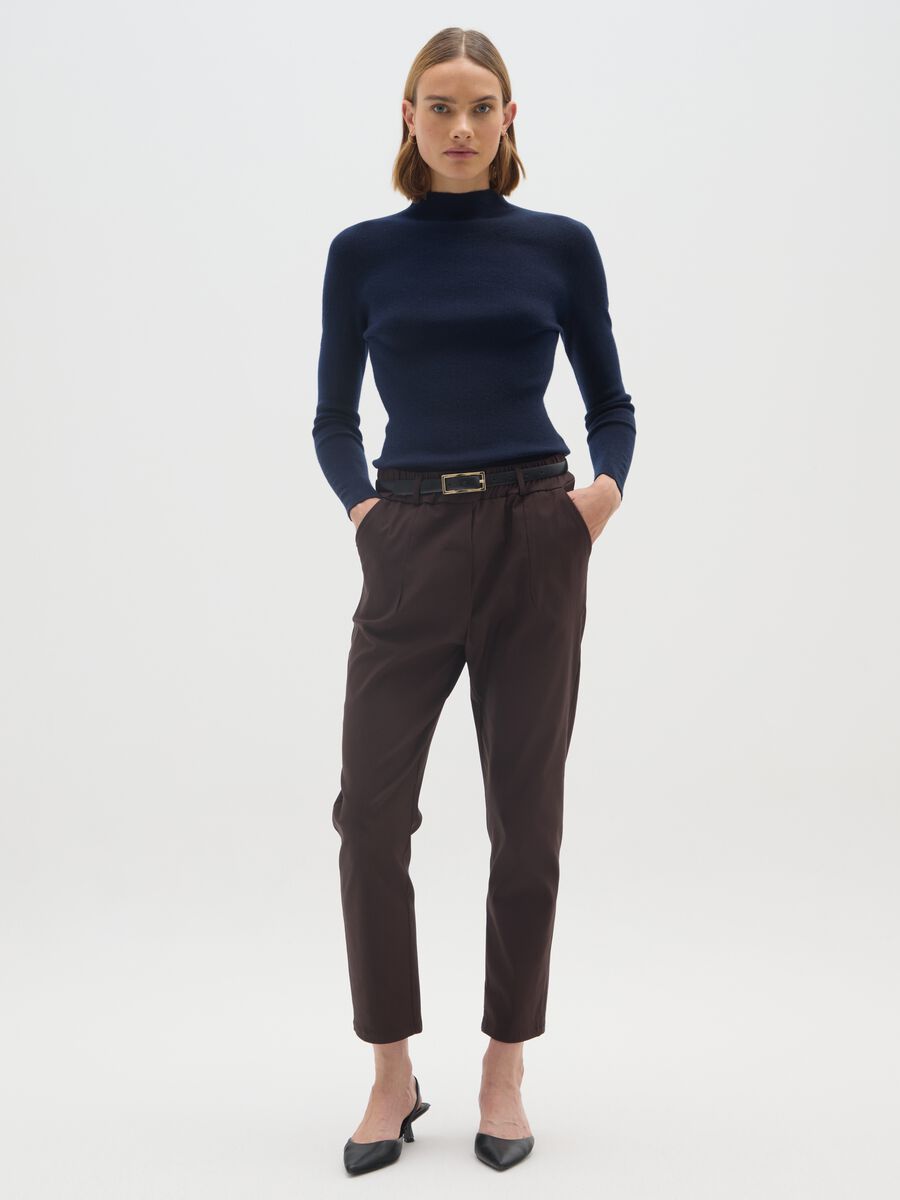 Maglione blu regular fit_1