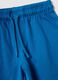 Blue pure organic cotton shorts with elasticated waist for baby boys, regular fit_2