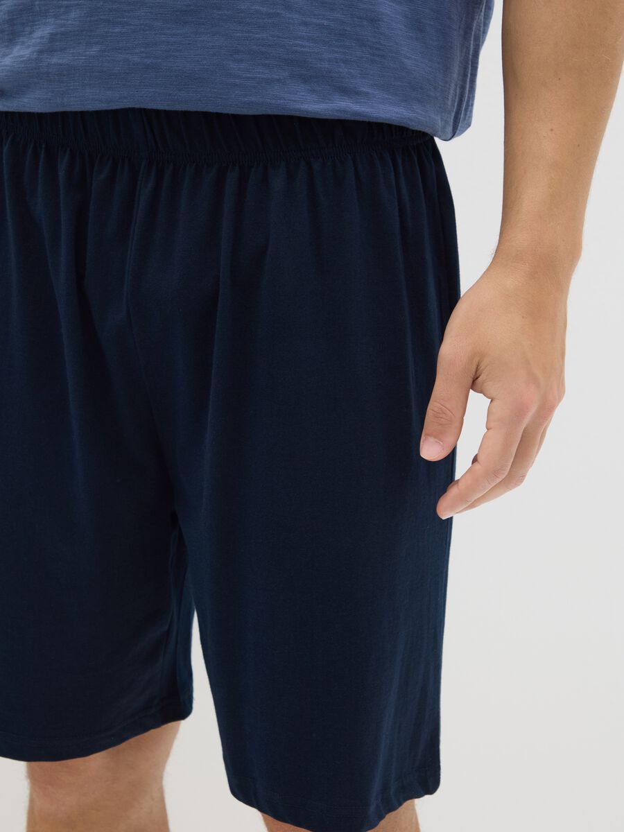 Blue Ovs Pyjamas in Pure Cotton_2